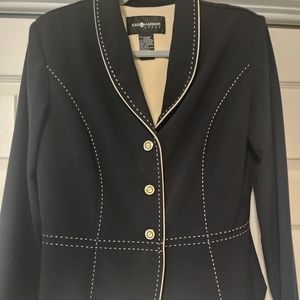 Sag Harbor Blazer. Black and Cream size 12